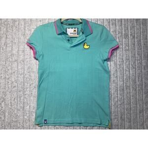 Pancoat Japanese designer brand woman’s polo shirt shortsleeve top duck SMALL